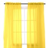 Elegant Comfort 2-Piece Sheer Panel with 2inch Rod Pocket -