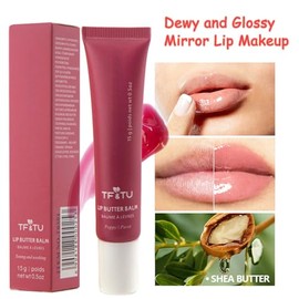 Aceite de labios hidratante de 6 colores, bálsamo labial hidratante no pegajoso, brillo de labios brillante, brillo de labios de larga duración, lápiz