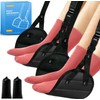 2-Pack Airplane Foot Hammock, Portable Leg Rest with Removable Cushion,