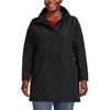 Lands' End Womens Squall Raincoat Black Regular Medium
