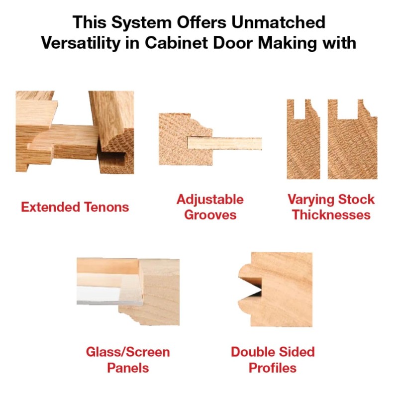 Freud Premier Adjustable Rail & Stile Bit - Round Over