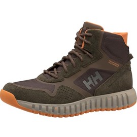 Helly-Hansen Monashee ULLR HELLY TECH Men's Waterproof Hiking Boots, HH Seam-Shield, Premium Suede, LWG Leather, PFC-Free DWR, 707 Espresso/Marmalade/Alu - 11