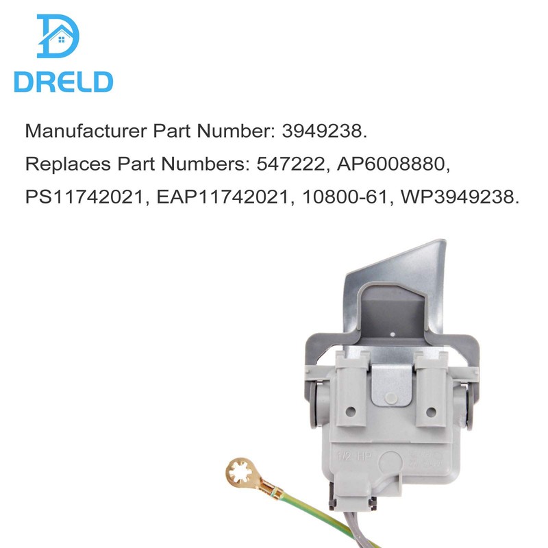 3949238 Washer Door Lid Switch Replacement Fit for Whirlpool, Kitchen