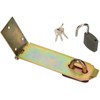 KOTARBAU® Hasp with Padlock, 3 Different Sizes, Yellow Galvanised, Overflow