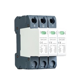 Protector contra sobretensiones fotovoltaico DC SPD 3P 1000V 40KA – Instalación DIN