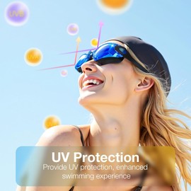 MAMBAOUT Swim Goggles, 2 Pack Swimming Goggles Anti Fog No Leaking UV Protection for Men Women Adult Youth