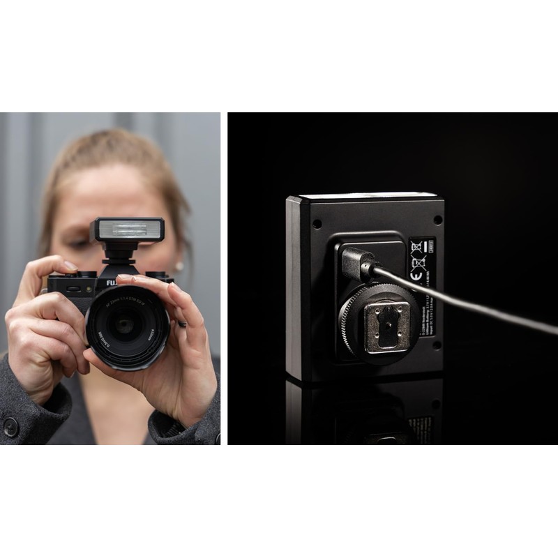 Rollei Mini Flash 12s Clip-on Flash, Multi-Compatible Hot Shoe for