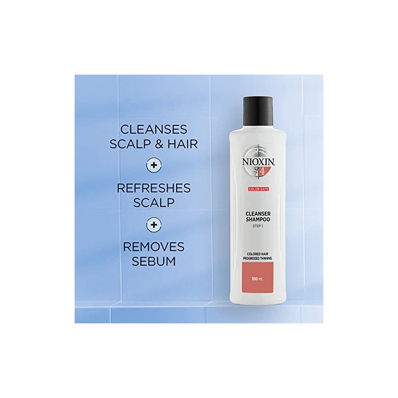 Nioxin Shampoo Sistema #4 Anticaída para el Cuidado de Color,