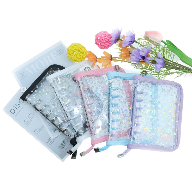 Binder Sealing Book, Seal Storage, A7, Purple, 6-Hole Binder, Card