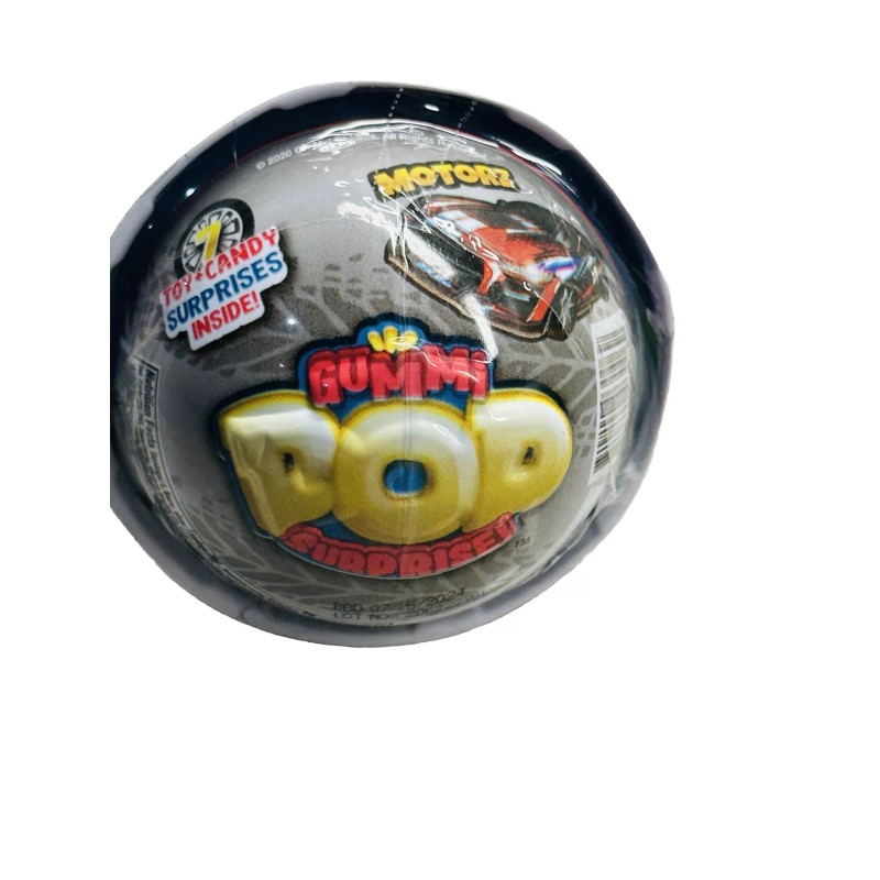 BALL 1 GUMMI POP SURPRISE REVEAL MOTORZ TOY & CANDY