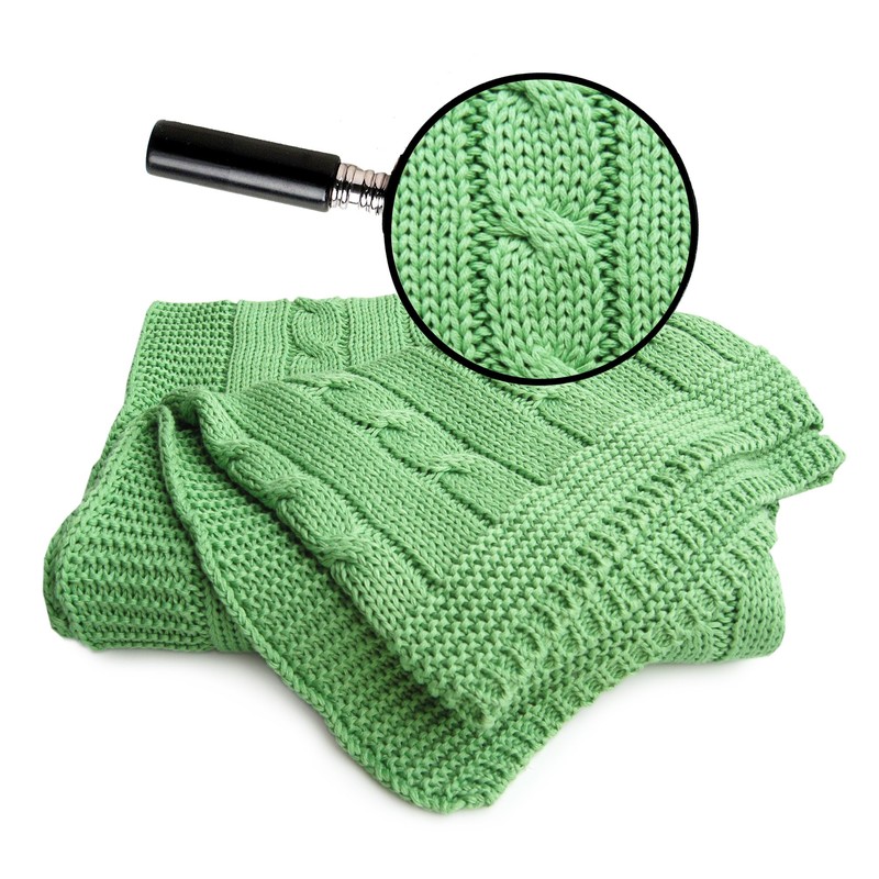 SonnenStrick 100% Organic Cotton Baby Blanket (Plait) Made in Germany