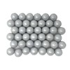 YANKEETRADERS Silver Fruit Flavored Gumballs 1", 2 Pounds Bulk