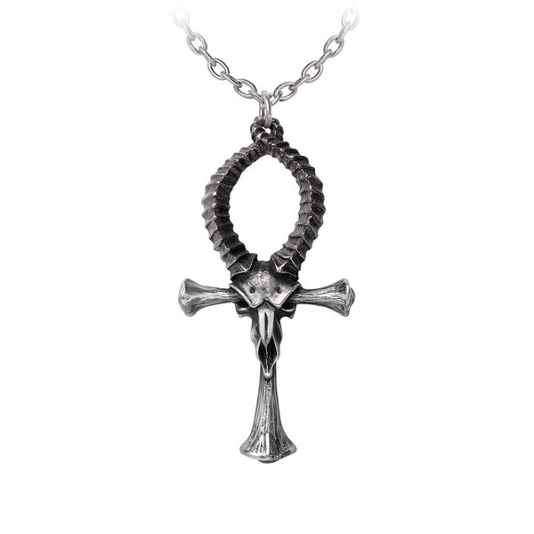 Alchemy Ankh of Ammon Pewter Pendant