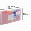 Exacompta 55398E Premium Plastic Expanding File Crystal 26 x 14