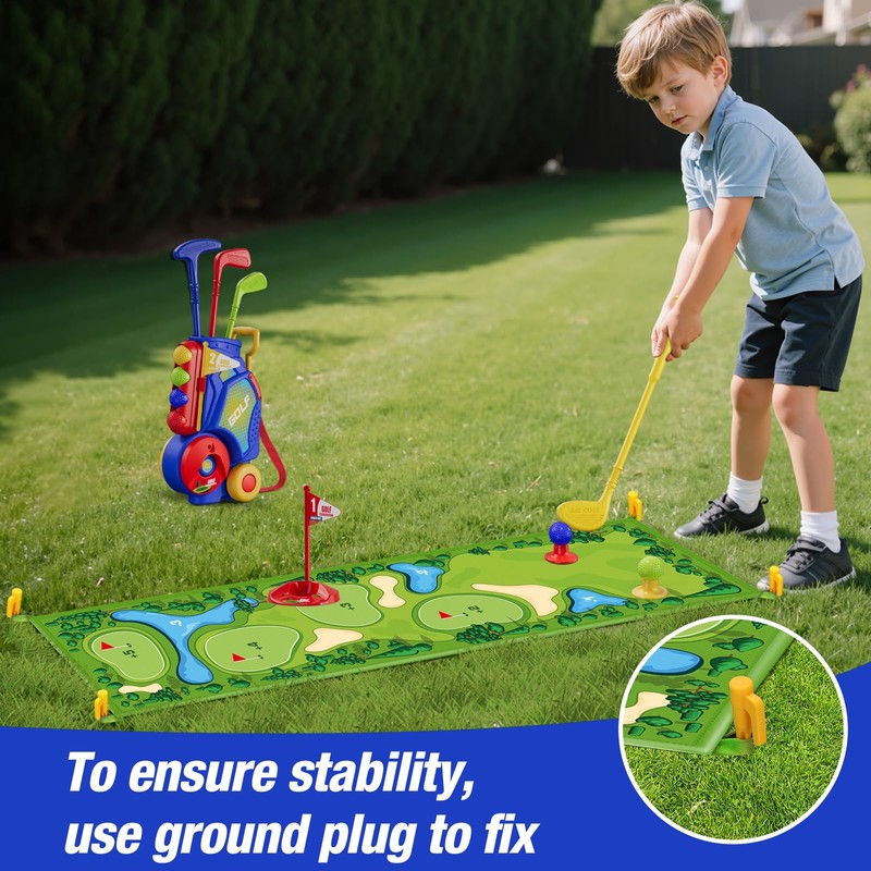 HYES Kid Golf Set, Kids Golf Club Age 3-5, Blue