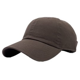 Utmost Unisex Classic Low Profile Cotton Baseball Cap Plain Blank Camoflauge Soft Unconstructed Adjustable Size Dad Hat (Dark Brown)