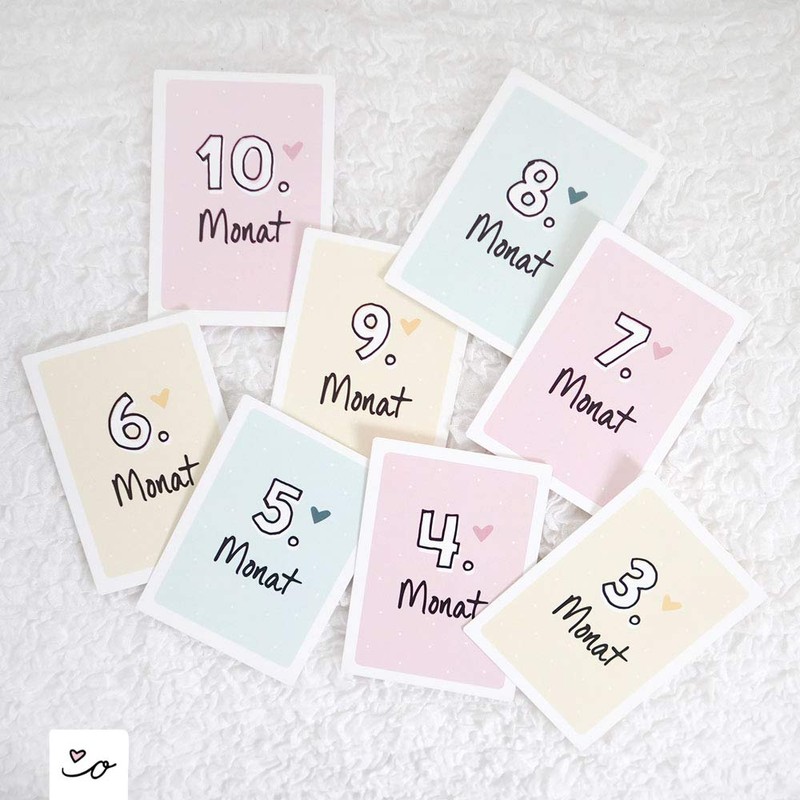 Odernichtoderdoch Milestone Cards | My Pregnancy | 50 Cards -