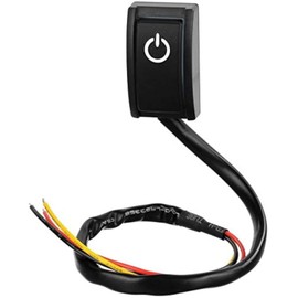 Gebildet Car DIY Switch Paste Type Button Switch,OFF/ON DC Car Modification Switch Paste Switch Without Punch Switch Ship Type Switch(12V/200mA)