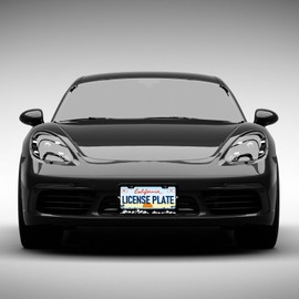 HCSS Mountains License Plate Frames - 2 Pack Funny Mountain Beautiful Scenery Aluminum Metal License Plate Holder,Rust-Proof Waterproof Car Decorative Tag Frames for Standard US 12x6 Inch