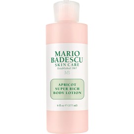 Mario Badescu Loción corporal súper rica de albaricoque enriquecida con vitaminas A y E - Loción delicadamente perfumada con fórmula nutritiva y suavizante de la piel - Ideal para todo tipo de piel, 177 ml