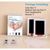 Zemiu Baby Handprint and Footprint XL Size Kit,2 Black Baby