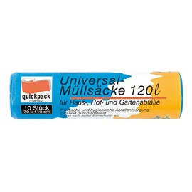 No Label Müllsäcke Camping Universal 120 Liter 10 Stück