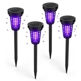2026 Solar Bug Zapper Outdoor(4 Pack)–Solar Mosquito Zapper Outdoor Mosquito Repellent Outdoor,Mosquito Trap Used to Keep Gnat Small Flying Insect Away,Solar Bug Zapper Outside for Yard Garden