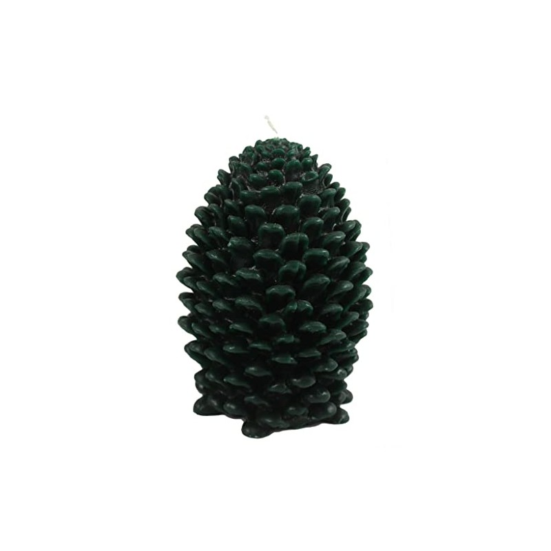 Candlestock Handmade Natural Beeswax Pinecone Candle - Large - Olive