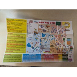 2008 Holiday World Amusement Park Park Guide Map May June Show Schedule