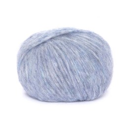 Pullu - Baby Alpaca Merino Wool Yarn Set of 3 Skeins (150 Grams) Worsted Weight - Sourced Directly from Peru - Heavenly Soft and Perfect for Knitting and Crocheting (Heather Sky Blue)