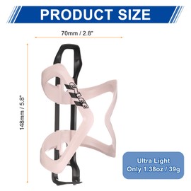 HARFINGTON Bicycle Water Bottle Holder Adjustment Right Load Bike Bottle Cages Cycling Cup Holder for MTB Road Gravel, Pink