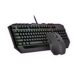 Cooler Master Devastator 3 RGB Gaming Keyboard | Mouse Combo, 6-Zone RGB Keyboard, 26-Key Rollover, Ambidextrous Mouse, 5-Zone RGB Mouse, Optical Sensor, 4800 DPI, Dedicated Media Keys