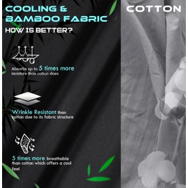 FYCULES Cooling Bamboo Viscose Workout T Shirts for Men Short Sleeve Quick Dry Fit Gym Tee Moisture Wicking Athletic UPF50+ Black