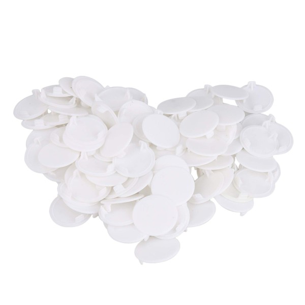 RDEXP 100PCS Plastic Concealed Hinge Hole Cover Plug Cap Opening