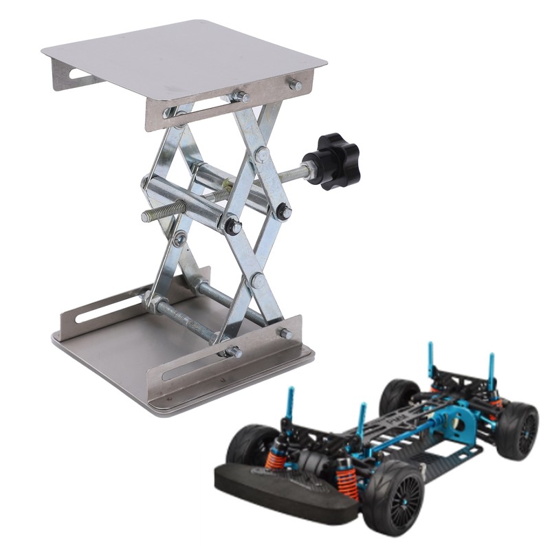 Small Stainless Steel Lifting Platform Manual Miniature Lift Stand Table