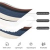 100% Cotton King Quilt, Dark Blue and Brown Striped King