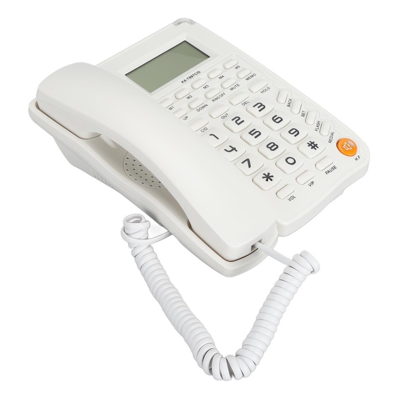 Desktop Telephone Big Button Corded Landline Telephone 16 Bit HD