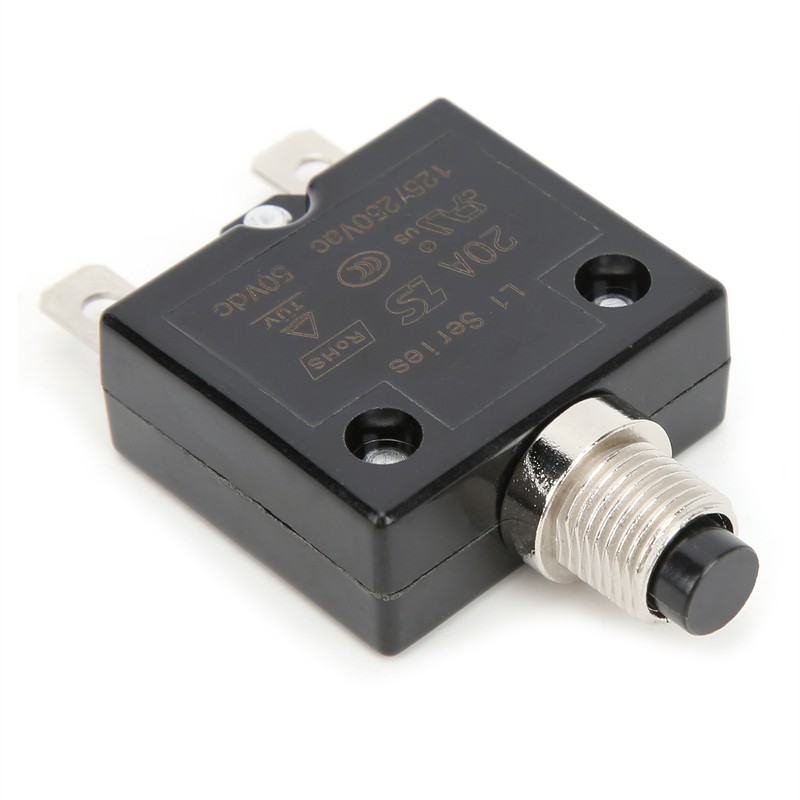 20A Overload Thermal Circuit Breaker with Quick Connect Terminals Waterproof