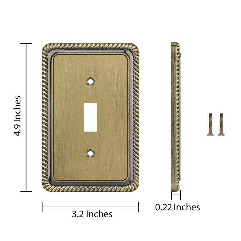 Henne Bery Rope Edge Decorative Wall Plate Switch Plate Outlet