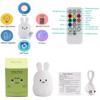 Tekemai Rabbit Night Light for Kids, Bedside Lamp for Children,