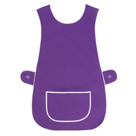 LINEN CLOSET Womens Tabards with Pockets for Men Ladies Cleaning Catering Chef Kitchen Aprons Unisex Hygea Tabard Apron Work Tabards