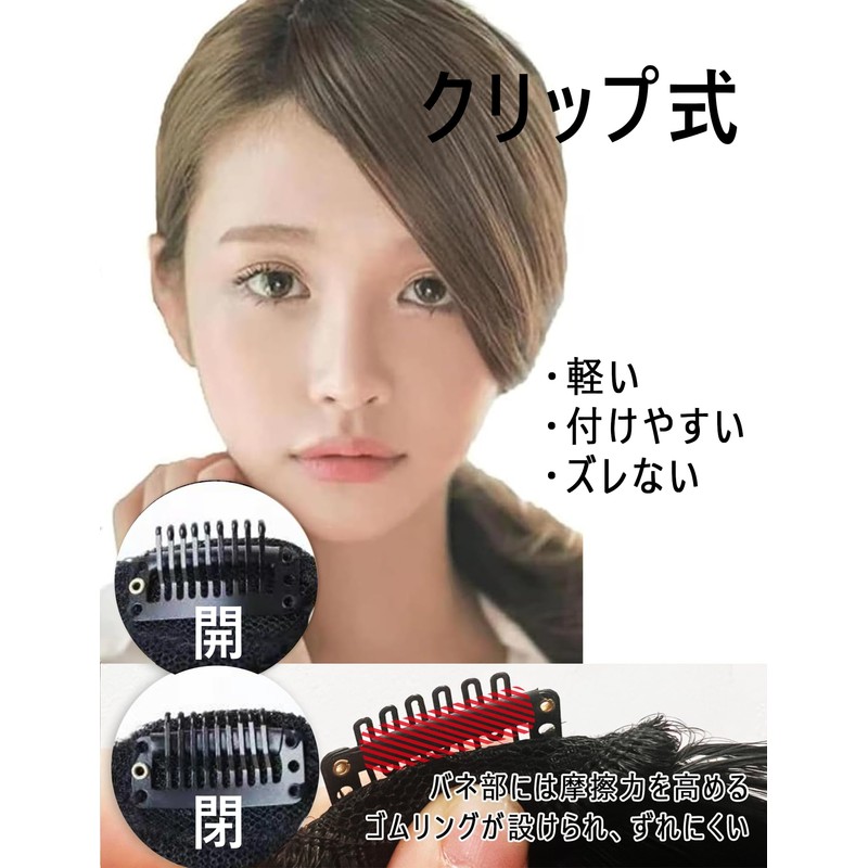 GFun Bangs Wig, Thick, Natural, Full Hand Plant, Partial Wig,