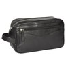 Real Leather Wash Bag for Mens Shaving Dopp Kit Toiletries