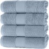 MAURA Basics Hand Towels for Bathroom with Hanging Hook Loops.