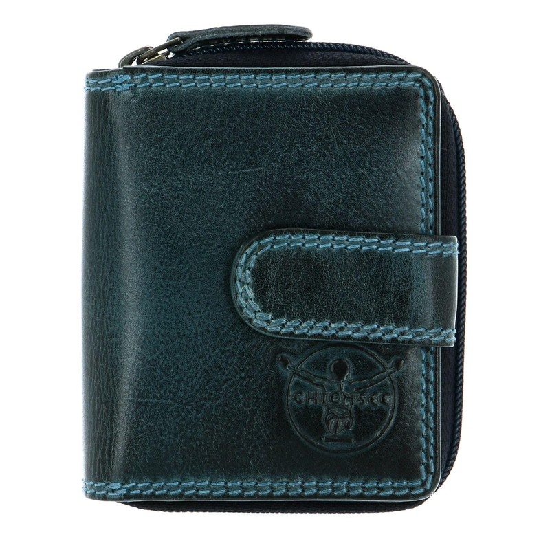 Chiemsee Leather Wallet Petrol, petrol