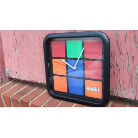 Clock RUBIKS WALL CLOCK TIME TO SOLVE 12" - Square M2
