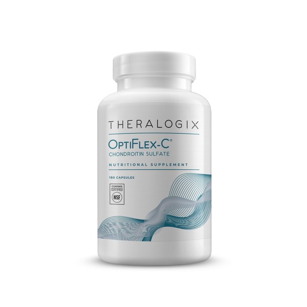 Theralogix OptiFlex-C Chondroitin Sulfate - 90-Day Supply - Chondroitin Capsules - Support Healthy Joint Function and Mobility - Joint Support Supplement for Women & Men - NSF Certified - 180 Capsules