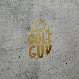 ANGDEST CLUB Decal Stickers of Golf Guy (Metallic Gold) (Set of 2) Premium Waterproof Vinyl Decal Stickers for Laptop Smartphone Car Dirt Bike Wall Room Mason Jar Bathtub Door - BICVER1c33881GOW19Y24