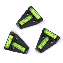 Magnetic T Spirit Level, Pack of 3 Cross Spirit Level, Precision Spirit Level, Mini Spirit Level, Cross Spirit Level Pyramid for Camping, Caravan, Motorhome and Caravan Magnetic