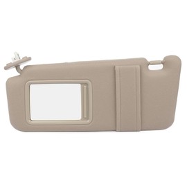 SCITOO Beige Left Driver Side Sun Visor Compatible for Toyota venza 2009-2016, Car Sun Visor with Sunroof Without Lights Replacement 74320-0T022-A1
